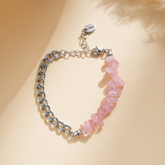 Bracciale Quarzo Rosa