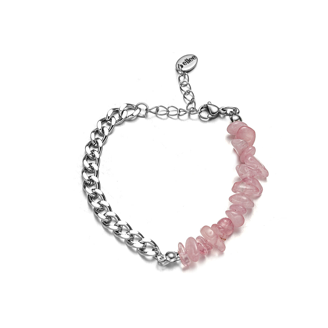 Bracciale Quarzo Rosa