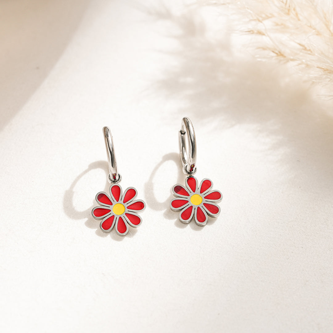 Orecchini Red Daisy
