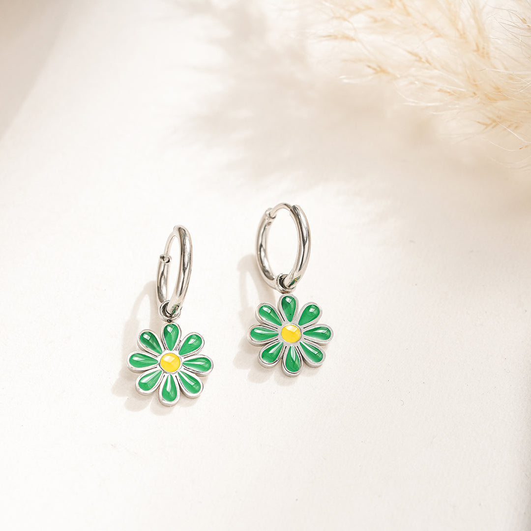 Orecchini Green Daisy