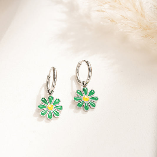 Orecchini Green Daisy