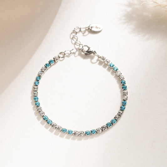 Bracciale Tennis Sky Blue