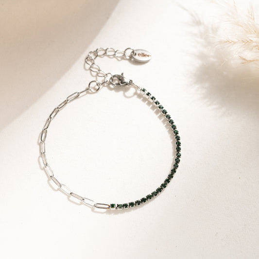Bracciale Tennis Mix Dark Green