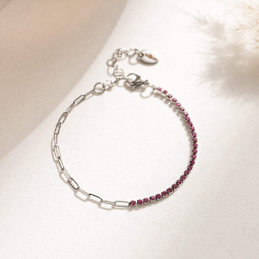 Bracciale Tennis Mix Pink