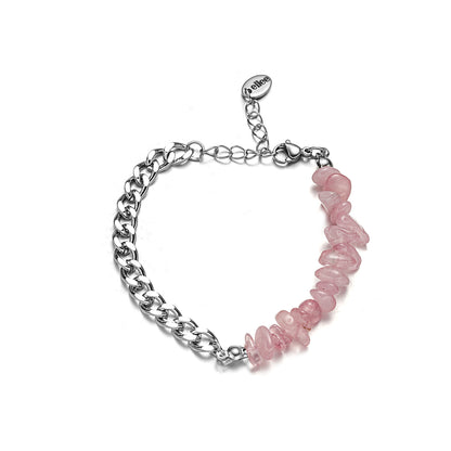 Bracciale Quarzo Rosa