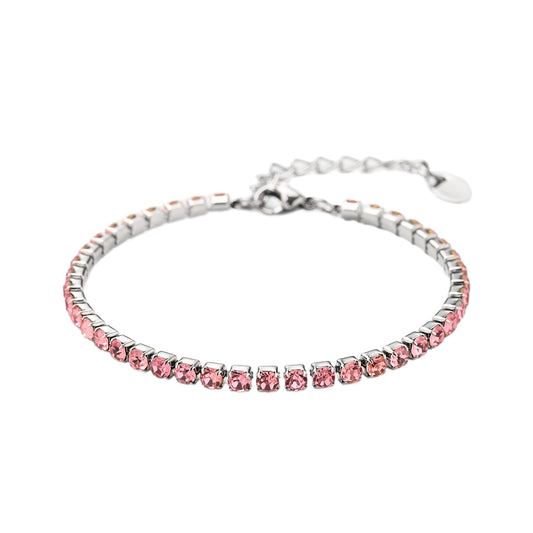 Bracciale Tennis Dark Pink