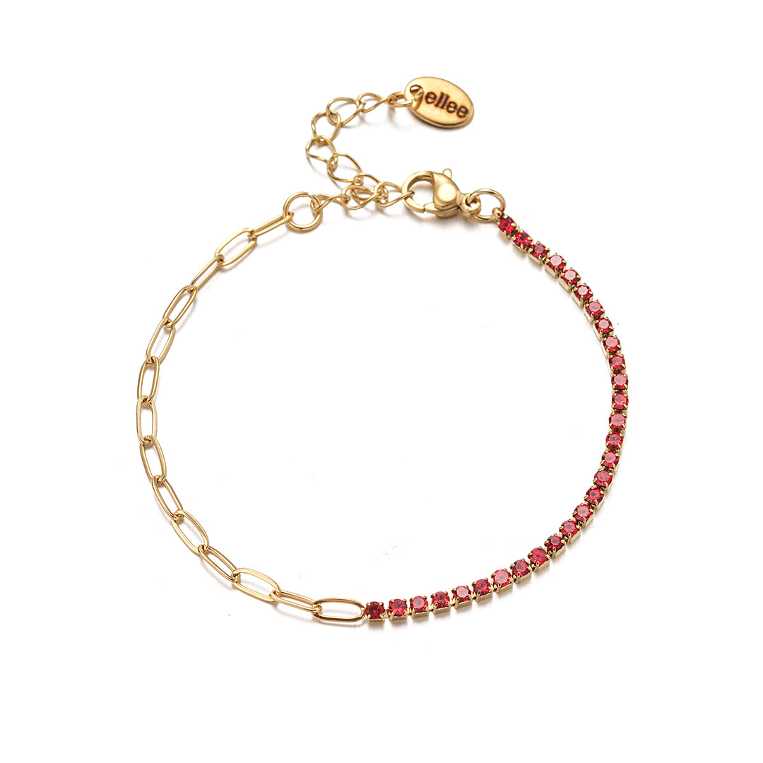 Bracciale Tennis MIx Red