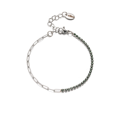 Bracciale Tennis Mix Dark Green
